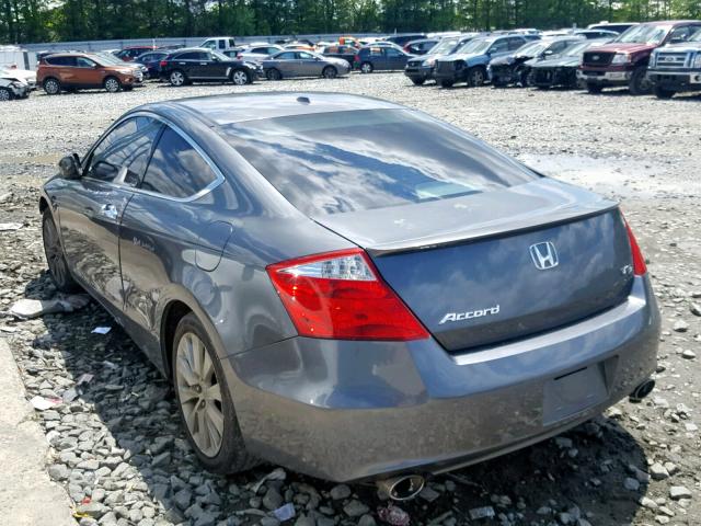 1HGCS2B81AA002133 - 2010 HONDA ACCORD EXL GRAY photo 3