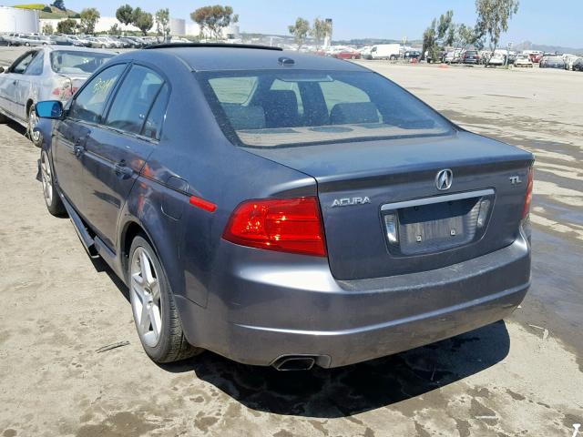 19UUA66226A044385 - 2006 ACURA 3.2TL GRAY photo 3