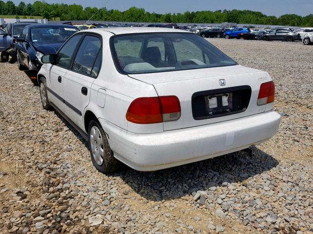 1HGEJ6627WL014890 - 1998 HONDA CIVIC DX WHITE photo 3