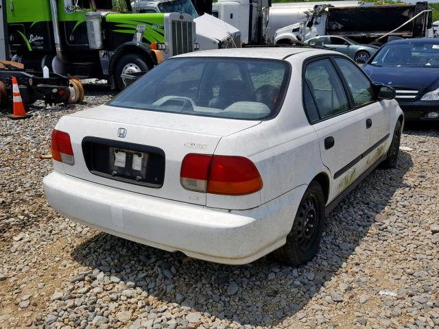 1HGEJ6627WL014890 - 1998 HONDA CIVIC DX WHITE photo 4