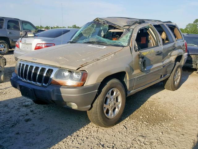 1J4GX48S91C684953 - 2001 JEEP GRAND CHER TAN photo 2