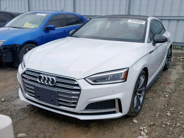 WAUR4AF57JA107284 - 2018 AUDI S5 PRESTIG WHITE photo 2