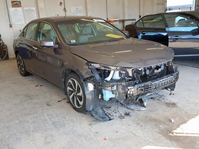 1HGCR2F84GA073972 - 2016 HONDA ACCORD EXL CHARCOAL photo 1