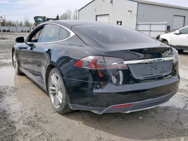 5YJSA1E20FF103726 - 2015 TESLA MODEL S BLACK photo 3