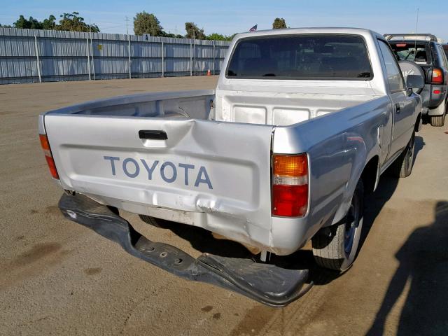 JT4RN81AXM0076247 - 1991 TOYOTA PICKUP 1/2 SILVER photo 4