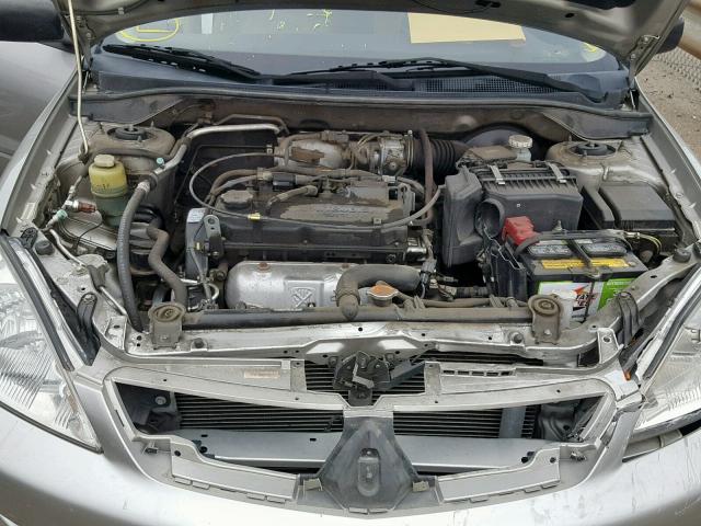 JA3AJ26E97U015646 - 2007 MITSUBISHI LANCER ES SILVER photo 7