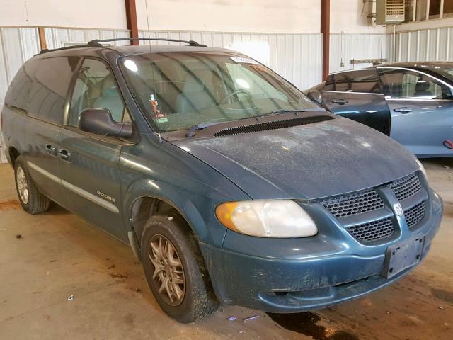 1B8GP44321B167676 - 2001 DODGE GRAND CARA GREEN photo 1