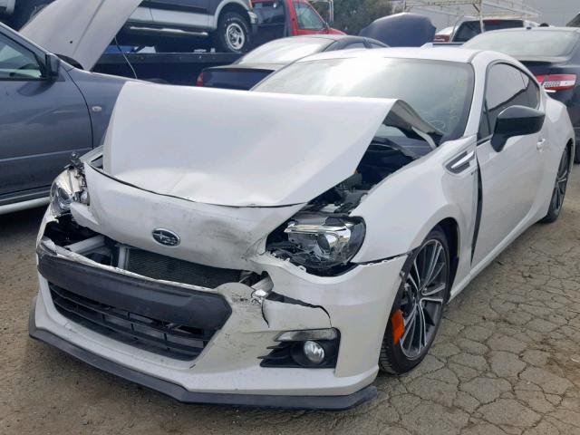 JF1ZCAC19D1601339 - 2013 SUBARU BRZ 2.0 LI WHITE photo 2