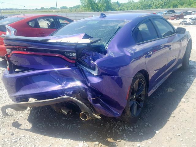 2C3CDXGJ7KH579256 - 2019 DODGE CHARGER SC PURPLE photo 4