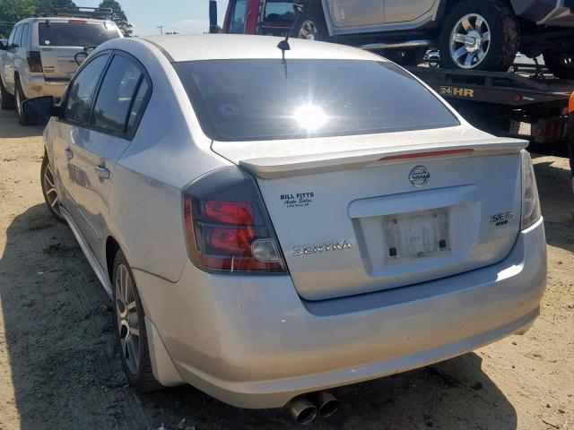 3N1CB61E27L725331 - 2007 NISSAN SENTRA SE- SILVER photo 3