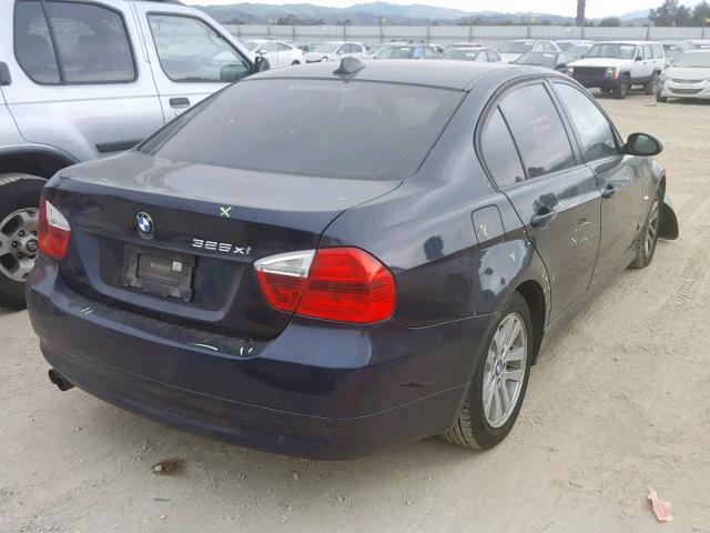 WBAVD13566KV02044 - 2006 BMW 325 XI BLUE photo 4