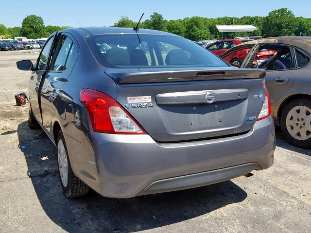 3N1CN7APXGL815728 - 2016 NISSAN VERSA S GRAY photo 3