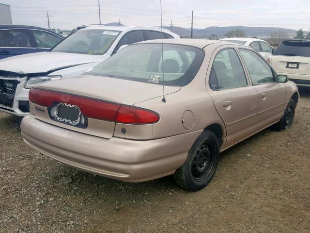 1FAFP6637WK278441 - 1998 FORD CONTOUR LX GOLD photo 4