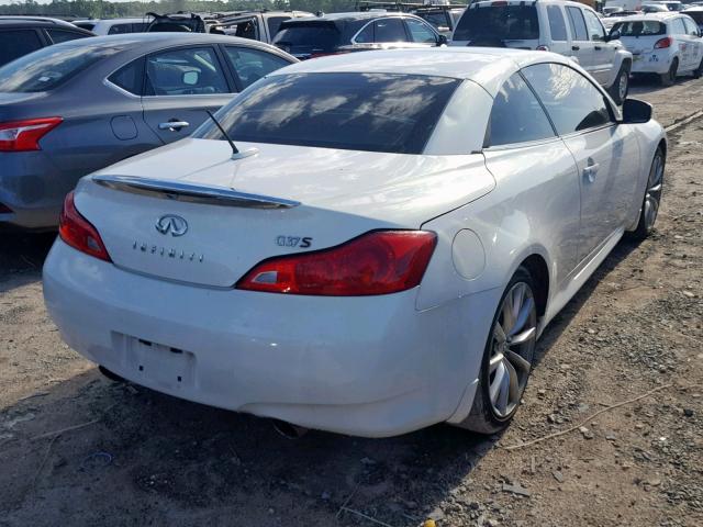 JNKCV66E69M724185 - 2009 INFINITI G37 BASE WHITE photo 4