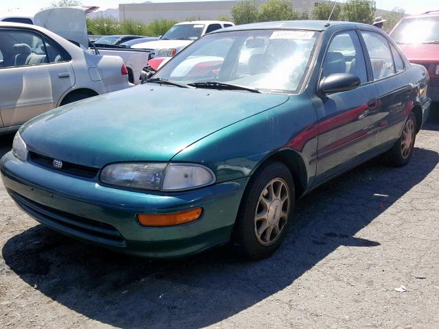 1Y1SK5266TZ035767 - 1996 GEO PRIZM BASE მწვანე ფოტო 2