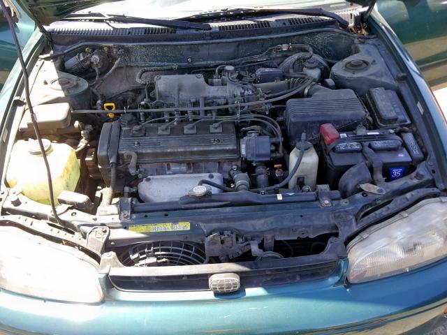 1Y1SK5266TZ035767 - 1996 GEO PRIZM BASE მწვანე ფოტო 7