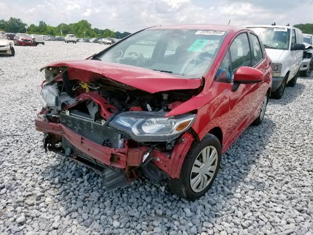 3HGGK5H52FM718968 - 2015 HONDA FIT LX RED photo 2