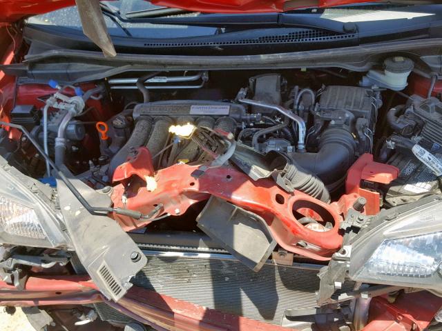 3HGGK5H52FM718968 - 2015 HONDA FIT LX RED photo 7