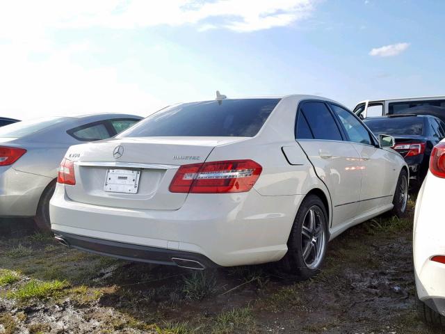 WDDHF2EB5CA590692 - 2012 MERCEDES-BENZ E 350 BLUE WHITE photo 4