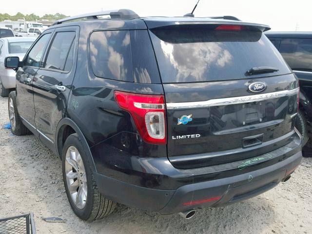 1FM5K7F8XEGC06538 - 2014 FORD EXPLORER L BLACK photo 3