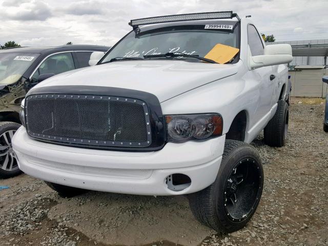 1D7HA16KX4J228656 - 2004 DODGE RAM 1500 S WHITE photo 2