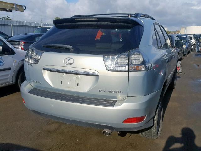 JTJHW31U472033017 - 2007 LEXUS RX 400H TEAL photo 4