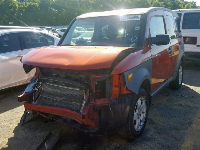 5J6YH286X4L015376 - 2004 HONDA ELEMENT EX ORANGE photo 2