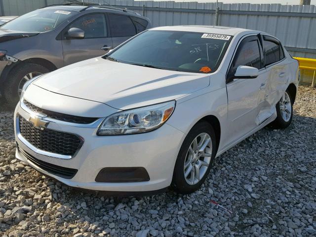 1G11C5SL4FF195972 - 2015 CHEVROLET MALIBU 1LT WHITE photo 2