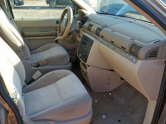 2FMZA576X5BA51356 - 2005 FORD FREESTAR S TAN photo 5