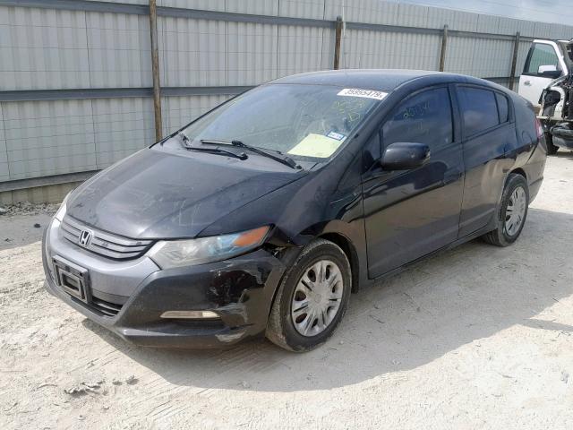 JHMZE2H57AS022358 - 2010 HONDA INSIGHT LX BLACK photo 2