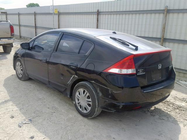 JHMZE2H57AS022358 - 2010 HONDA INSIGHT LX BLACK photo 3