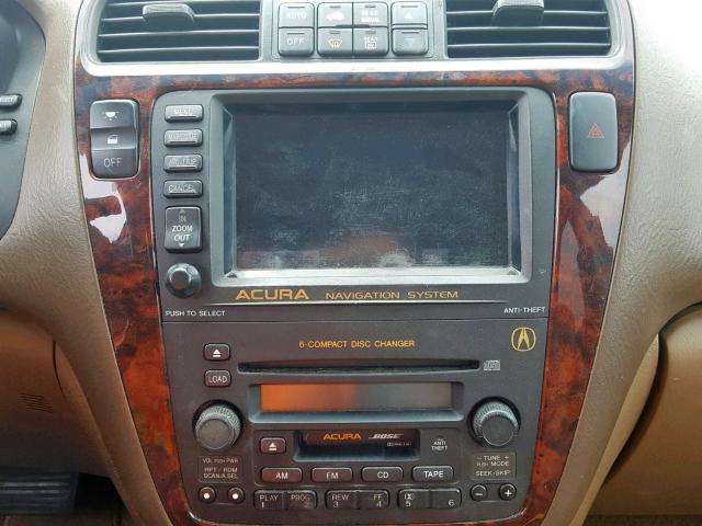 2HNYD18801H535828 - 2001 ACURA MDX TOURIN BURGUNDY photo 9