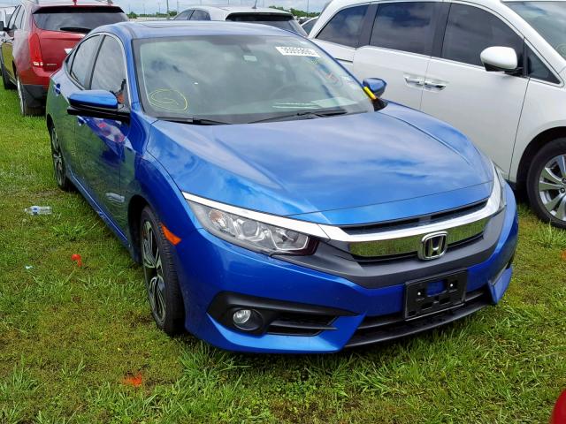 19XFC1F73HE215127 - 2017 HONDA CIVIC EXL BLUE photo 1