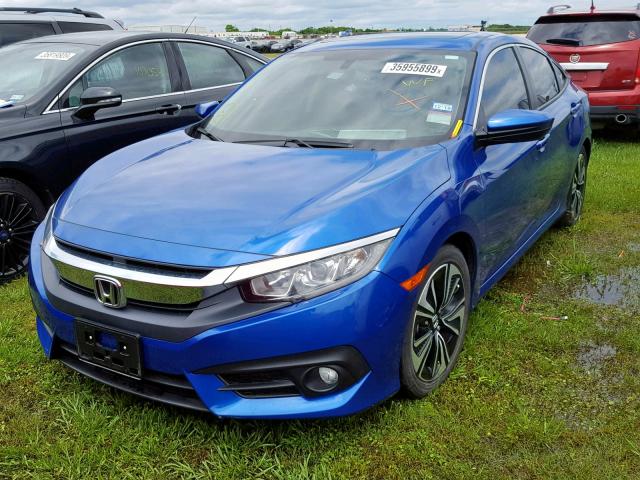 19XFC1F73HE215127 - 2017 HONDA CIVIC EXL BLUE photo 2