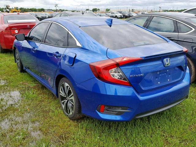 19XFC1F73HE215127 - 2017 HONDA CIVIC EXL BLUE photo 3