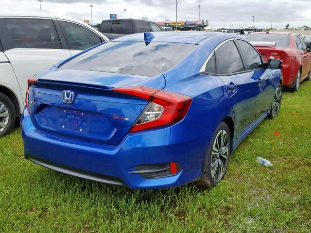 19XFC1F73HE215127 - 2017 HONDA CIVIC EXL BLUE photo 4