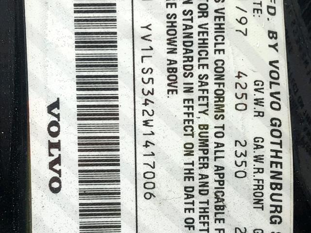 YV1LS5342W1417006 - 1998 VOLVO S70 T5 TUR BLACK photo 10