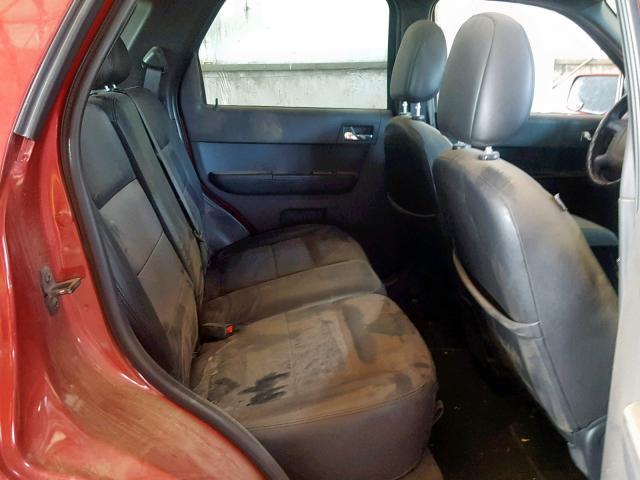 1FMCU94168KB98121 - 2008 FORD ESCAPE LIM RED photo 6