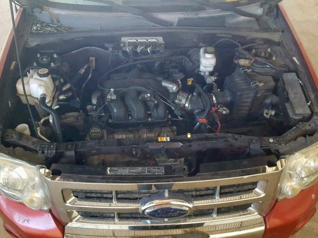 1FMCU94168KB98121 - 2008 FORD ESCAPE LIM RED photo 7