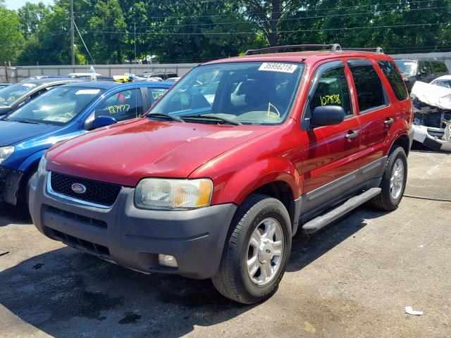 1FMYU03143KB76212 - 2003 FORD ESCAPE XLT RED photo 2