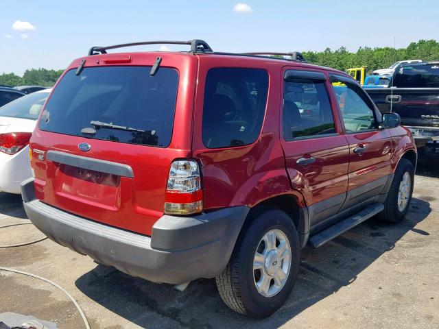 1FMYU03143KB76212 - 2003 FORD ESCAPE XLT RED photo 4