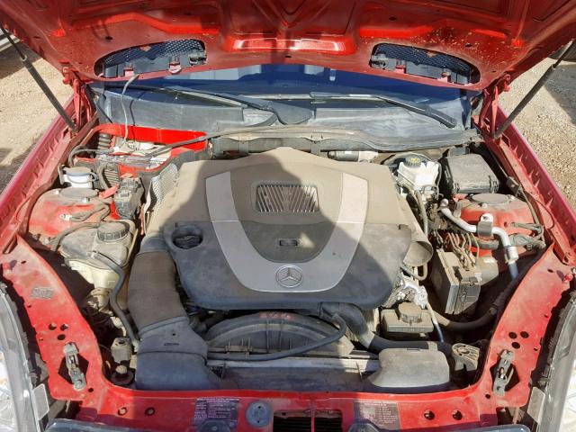 WDBWK56F36F108453 - 2006 MERCEDES-BENZ SLK 350 RED photo 7