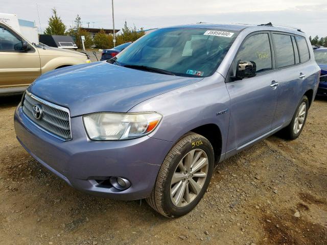 JTEEW44A792034240 - 2009 TOYOTA HIGHLANDER HYBRID LIMITED  photo 2