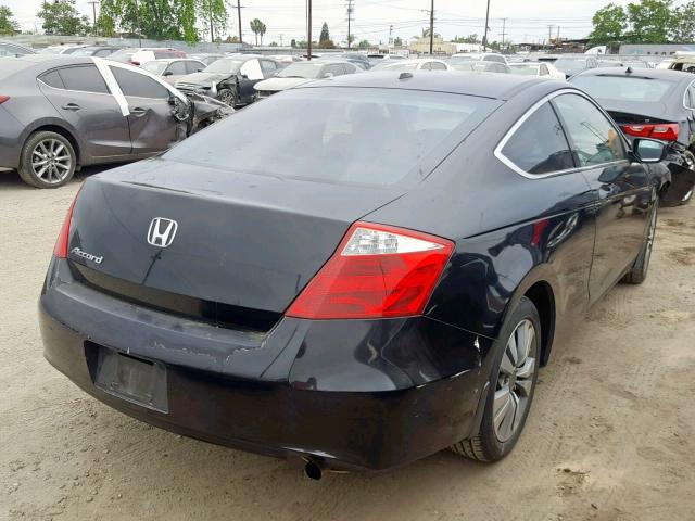 1HGCS12838A026762 - 2008 HONDA ACCORD EXL BLACK photo 4