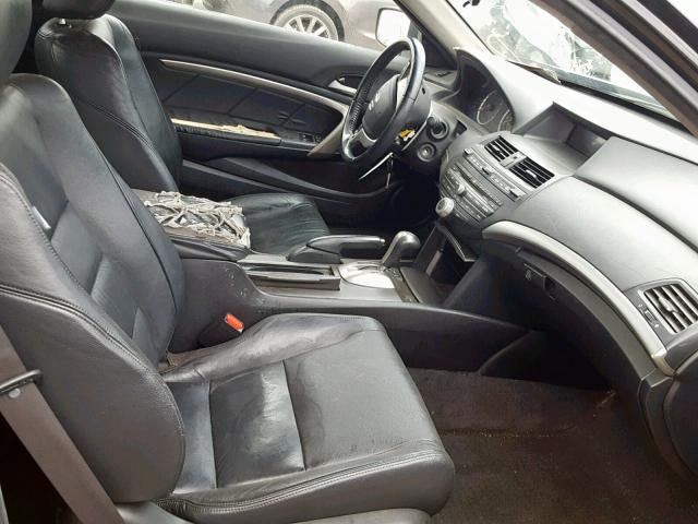 1HGCS12838A026762 - 2008 HONDA ACCORD EXL BLACK photo 5