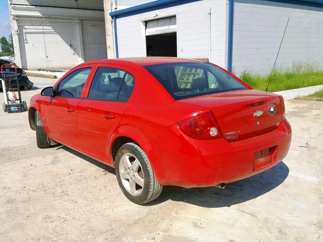 1G1AT58H497288816 - 2009 CHEVROLET COBALT LT RED photo 3