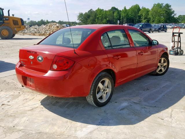 1G1AT58H497288816 - 2009 CHEVROLET COBALT LT RED photo 4