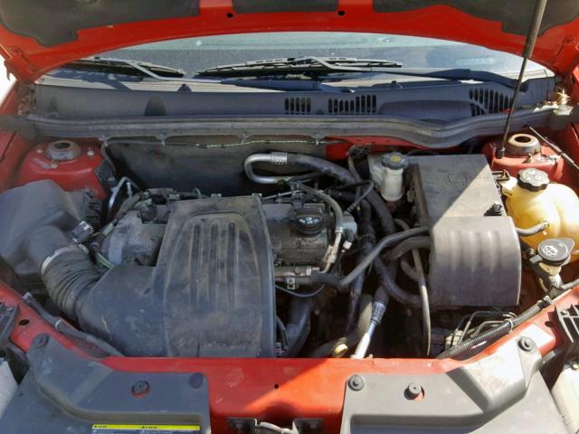 1G1AT58H497288816 - 2009 CHEVROLET COBALT LT RED photo 7