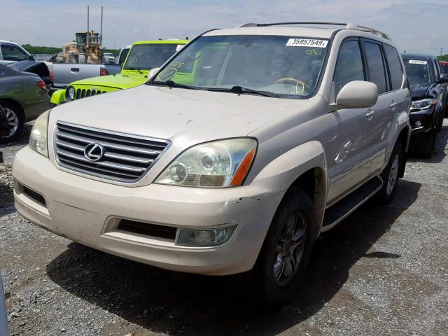 JTJBT20X830012052 - 2003 LEXUS GX 470 WHITE photo 2