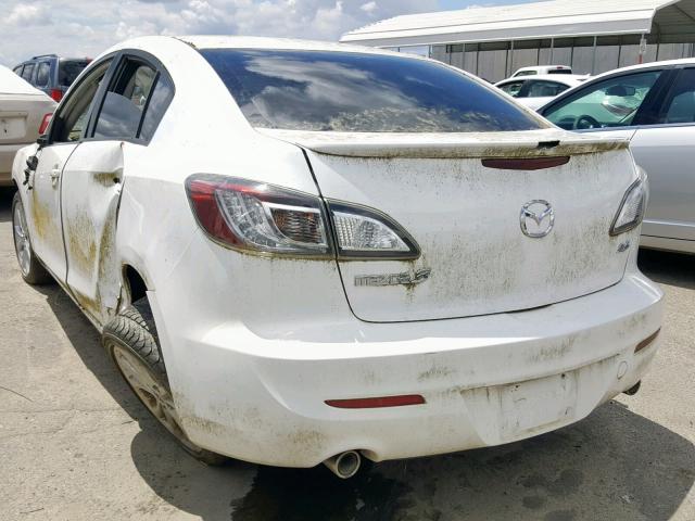 JM1BL1S66A1109940 - 2010 MAZDA 3 S WHITE photo 3